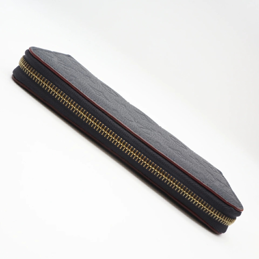 Louis Vuitton Monogram Empreinte Zippy Wallet Marine Blue Rouge Long Navy Blue - Picture 7 of 12